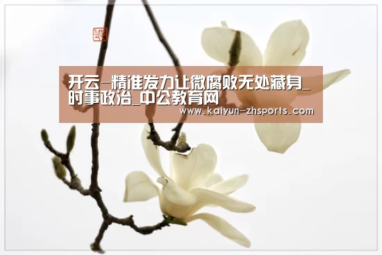 开云-精准发力让微腐败无处藏身_时事政治_中公教育网(图2) 开云App下载